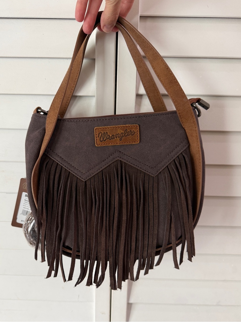 Wrangler Women's Two Tone Mini Tote Crossbody
